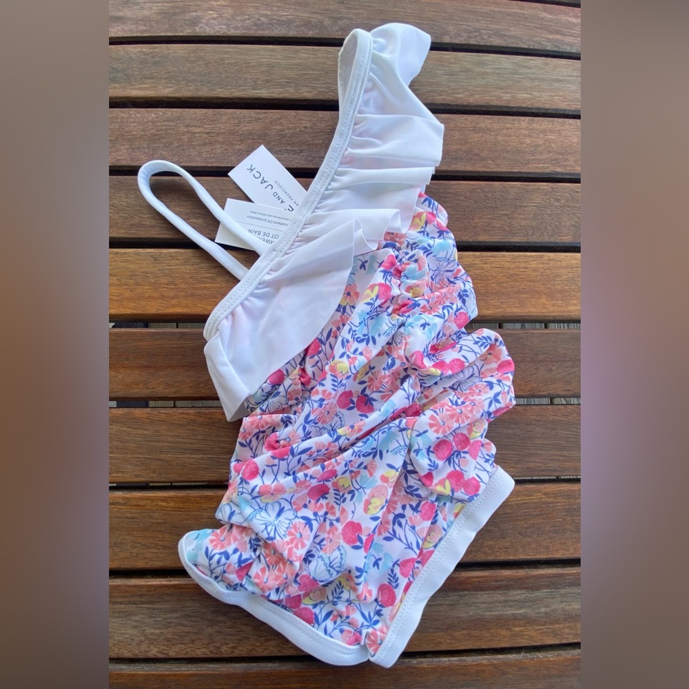 Janie and Jack infant girls 6-12 mos swimsuit NWT